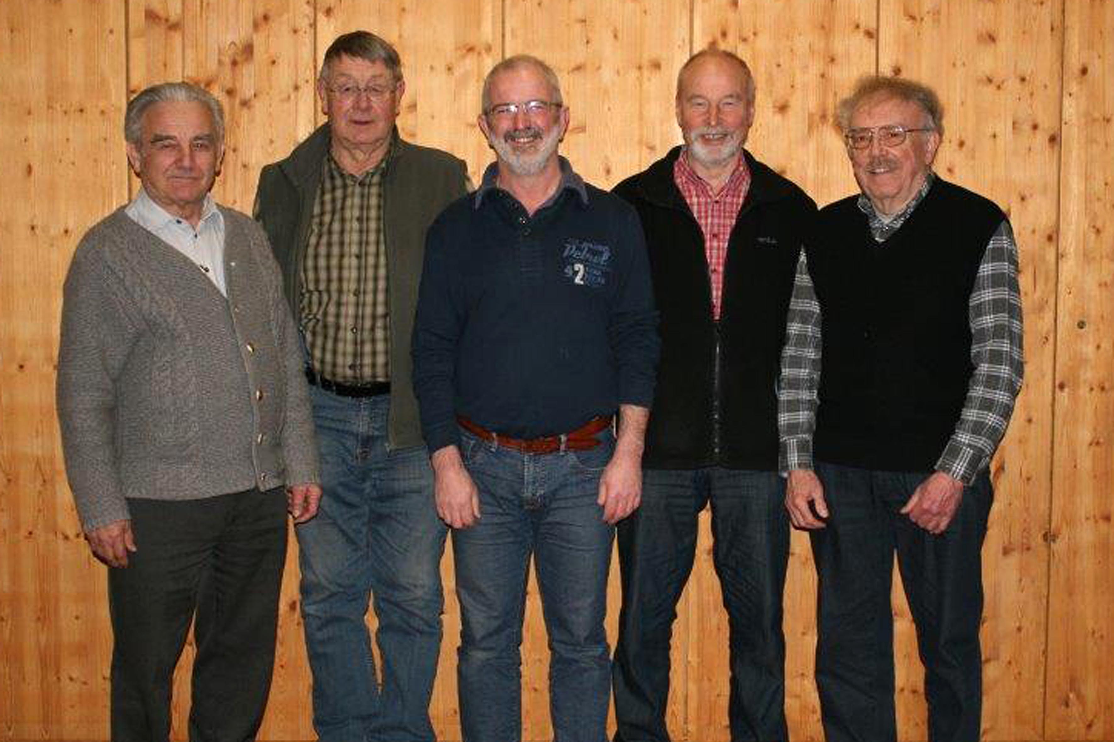 Von links: Sebastian Aigner, Alfred Aigner, Franz Oberleitner, Manfred Mania, Walter Handschuh